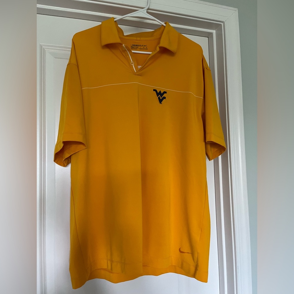 Nike Golf Fit Dry West Virginia University WVU polo
